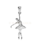 Ciondolo in Argento Ballerina con zirconi