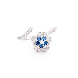 Anello Contrarié a Fiore in...