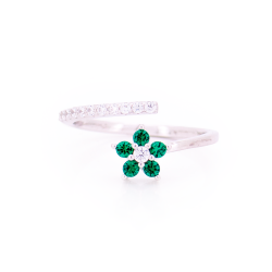 Anello Contrarié a Fiore in...