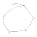 Cavigliera Artigianale in Argento 925 con Stelline Pendenti – Made in Italy
